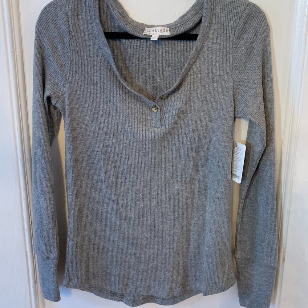 Womens Thermal/Rib Long Sleeve Tee